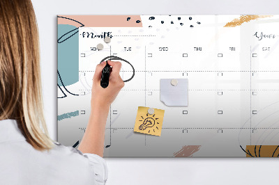 Tableau magnétique effaçable Agenda photo avec marqueur et gomme