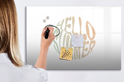 Tableau effaçable magnétique Souvenirs d'été sur un tableau magnétique