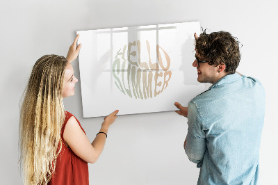 Tableau effaçable magnétique Souvenirs d'été sur un tableau magnétique