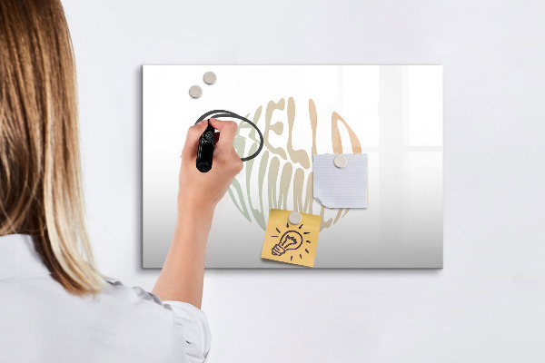 Tableau effaçable magnétique Souvenirs d'été sur un tableau magnétique