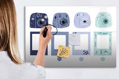 Tableau effaçable magnétique Un lieu créatif pour les souvenirs et les photos