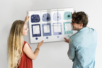 Tableau effaçable magnétique Un lieu créatif pour les souvenirs et les photos