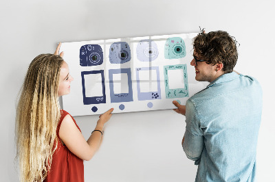 Tableau effaçable magnétique Un lieu créatif pour les souvenirs et les photos