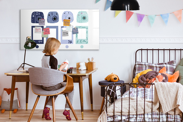 Tableau effaçable magnétique Un lieu créatif pour les souvenirs et les photos