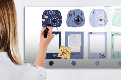 Tableau effaçable magnétique Un lieu créatif pour les souvenirs et les photos