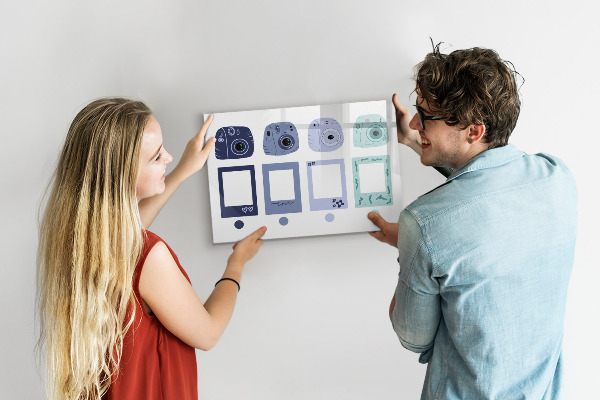 Tableau effaçable magnétique Un lieu créatif pour les souvenirs et les photos