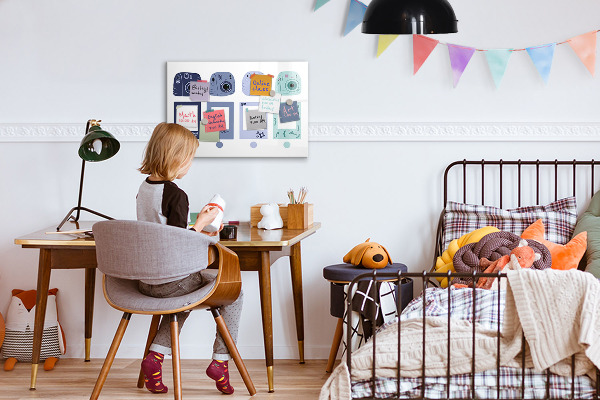 Tableau effaçable magnétique Un lieu créatif pour les souvenirs et les photos