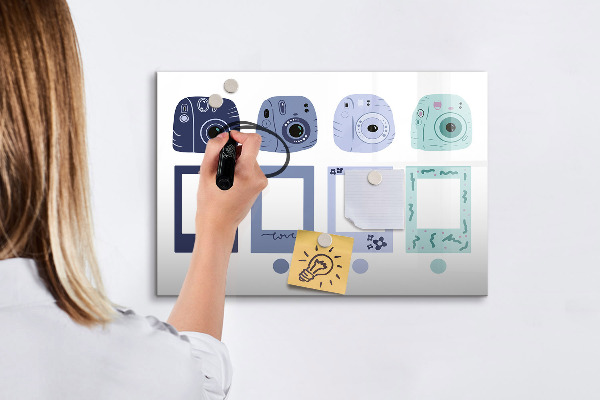 Tableau effaçable magnétique Un lieu créatif pour les souvenirs et les photos