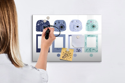 Tableau effaçable magnétique Un lieu créatif pour les souvenirs et les photos