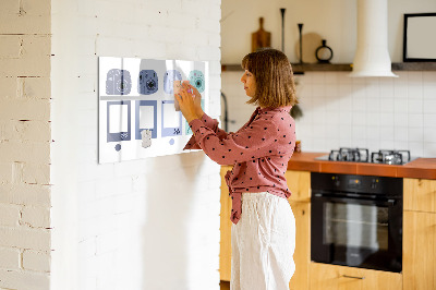 Tableau effaçable magnétique Un lieu créatif pour les souvenirs et les photos