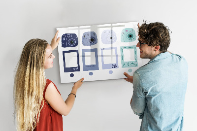 Tableau effaçable magnétique Un lieu créatif pour les souvenirs et les photos