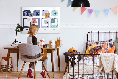 Tableau effaçable magnétique Un lieu créatif pour les souvenirs et les photos