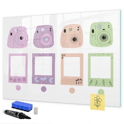 Tableau magnétique effaçable Tableau créatif pour photos et notes
