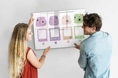 Tableau magnétique effaçable Tableau créatif pour photos et notes