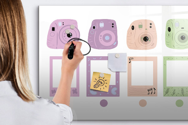 Tableau magnétique effaçable Tableau créatif pour photos et notes