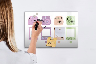 Tableau magnétique effaçable Tableau créatif pour photos et notes