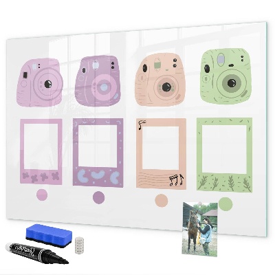 Tableau magnétique effaçable Tableau créatif pour photos et notes