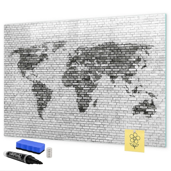 Tableau magnétique effaçable Carte interactive pour l'affichage des photos