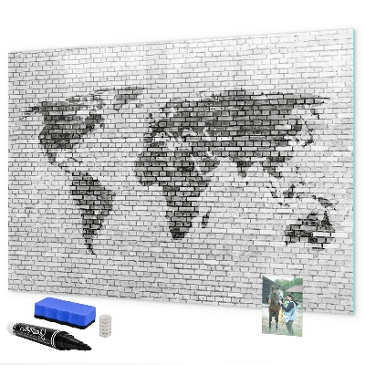 Tableau magnétique effaçable Carte interactive pour l'affichage des photos