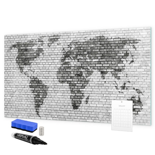 Tableau magnétique effaçable Carte interactive pour l'affichage des photos