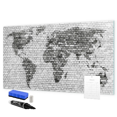 Tableau magnétique effaçable Carte interactive pour l'affichage des photos