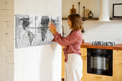 Tableau magnétique effaçable Carte interactive pour l'affichage des photos