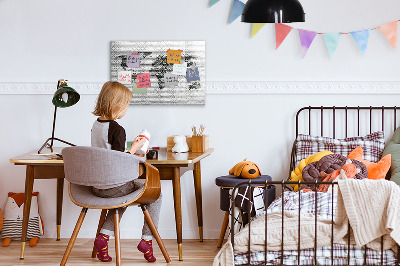Tableau magnétique effaçable Carte interactive pour l'affichage des photos