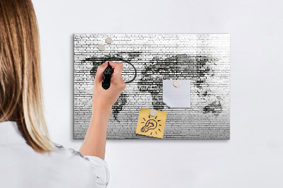 Tableau magnétique effaçable Carte interactive pour l'affichage des photos