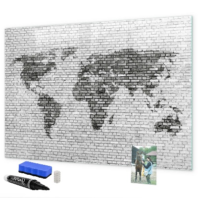 Tableau magnétique effaçable Carte interactive pour l'affichage des photos