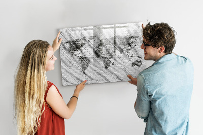 Tableau magnétique effaçable Carte interactive pour l'affichage des photos
