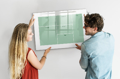 Tableau effaçable magnétique Organiseur avec notes et photos