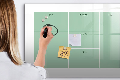 Tableau effaçable magnétique Organiseur avec notes et photos