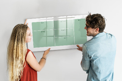Tableau effaçable magnétique Organiseur avec notes et photos