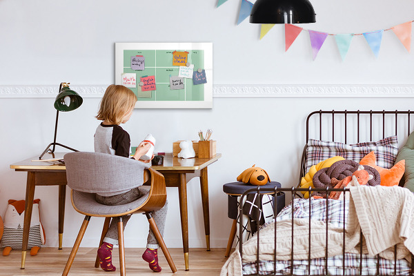 Tableau effaçable magnétique Organiseur avec notes et photos