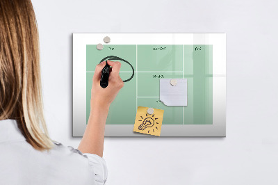 Tableau effaçable magnétique Organiseur avec notes et photos