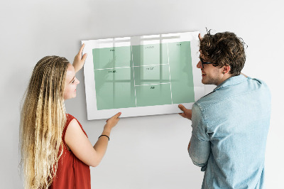 Tableau effaçable magnétique Organiseur avec notes et photos
