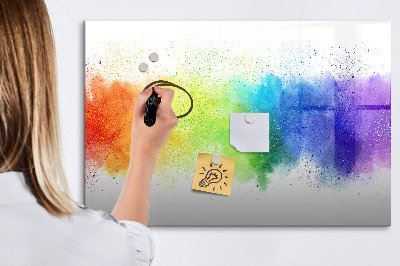 Tableau magnétique effaçable Tableau d'affichage de photos colorées