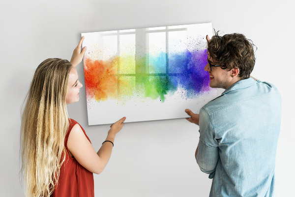 Tableau magnétique effaçable Tableau d'affichage de photos colorées