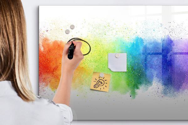 Tableau magnétique effaçable Tableau d'affichage de photos colorées