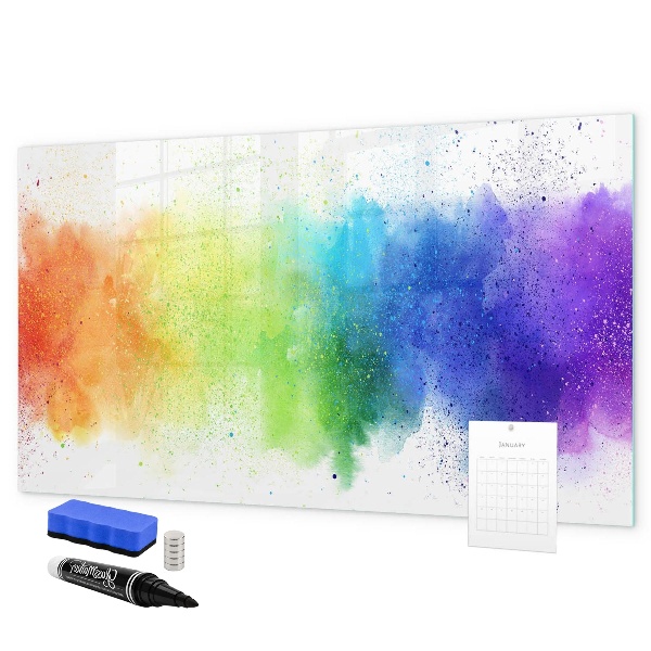 Tableau magnétique effaçable Tableau d'affichage de photos colorées