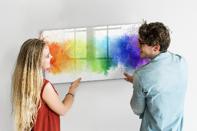 Tableau magnétique effaçable Tableau d'affichage de photos colorées