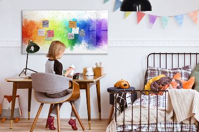 Tableau magnétique effaçable Tableau d'affichage de photos colorées
