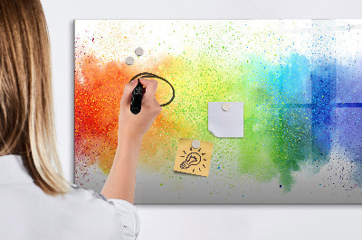 Tableau magnétique effaçable Tableau d'affichage de photos colorées
