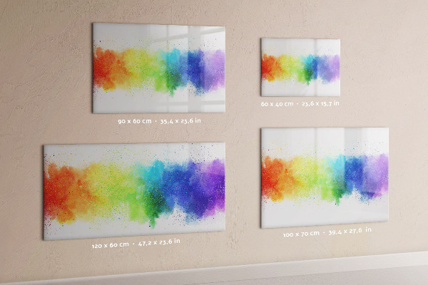 Tableau magnétique effaçable Tableau d'affichage de photos colorées
