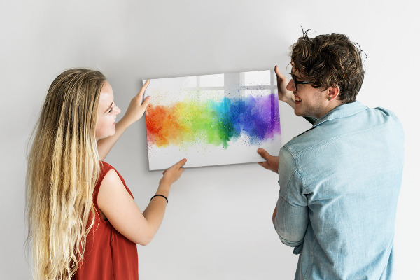 Tableau magnétique effaçable Tableau d'affichage de photos colorées