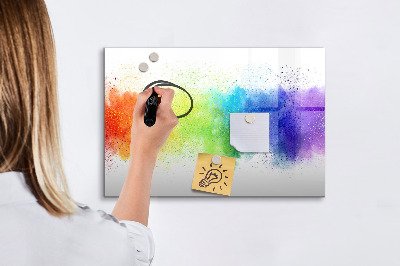 Tableau magnétique effaçable Tableau d'affichage de photos colorées