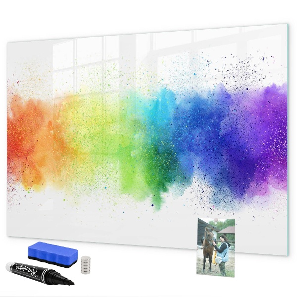 Tableau magnétique effaçable Tableau d'affichage de photos colorées