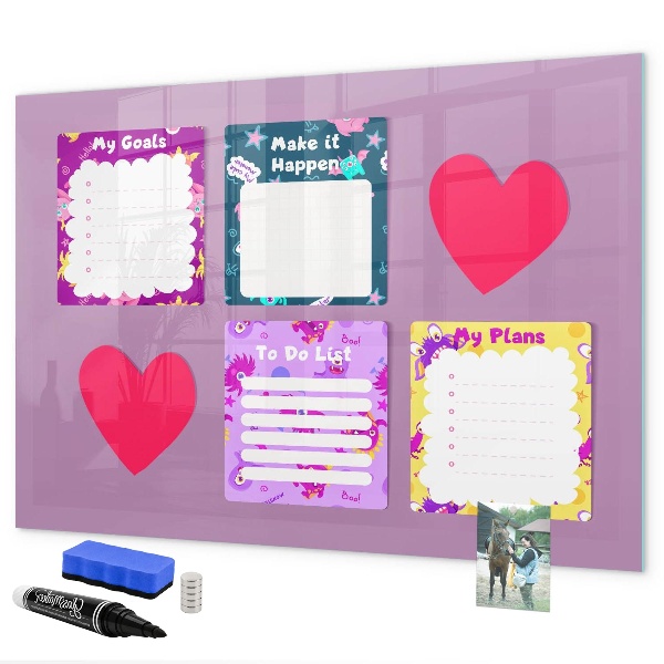 Tableau effaçable magnétique Conseil de planification et de motivation