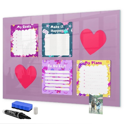 Tableau effaçable magnétique Conseil de planification et de motivation