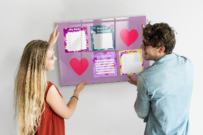 Tableau effaçable magnétique Conseil de planification et de motivation